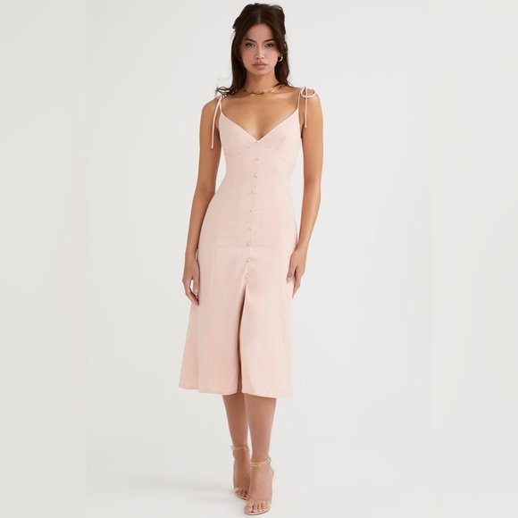 House of CB Cornelia Sun Dress in Blush (S) - Picture 3 of 10